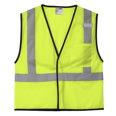CornerStone ® ANSI 107 Class 2 Economy Mesh One-Pocket Vest